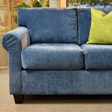 Load image into Gallery viewer, Blue Chenille Sofa
