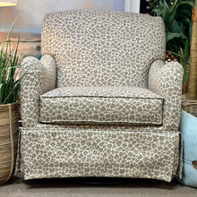 Load image into Gallery viewer, Leopard Print Swivel Glider
