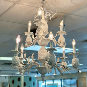 White Pineapple Chandelier