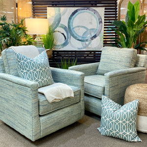 Seafoam Swivel Glider