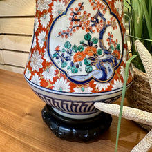 Load image into Gallery viewer, Red &amp; Blue Chinoiserie Lamp
