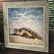 Load image into Gallery viewer, Framed Sea Turtle Art
