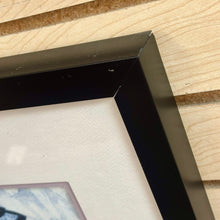 Load image into Gallery viewer, Framed Blue &amp; Orange Flower Art
