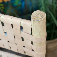 Load image into Gallery viewer, Set/2 Woven Leather Counter Stools
