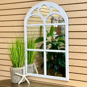 White Arched Mirror