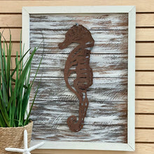 Load image into Gallery viewer, Metal Seahorse On Wood
