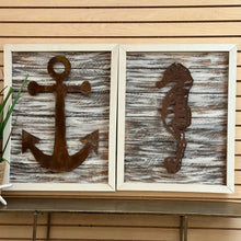 Load image into Gallery viewer, Metal Seahorse On Wood
