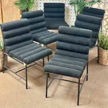 Load image into Gallery viewer, Black Channel Dining Chair
