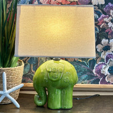 Load image into Gallery viewer, Green Elephant Lamp
