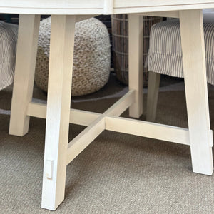 Two-toned Pedestal Dining Table