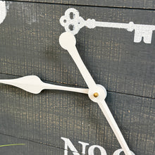 Load image into Gallery viewer, Grey Wooden Clock
