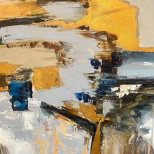 Load image into Gallery viewer, Blue/Gold Abstract

