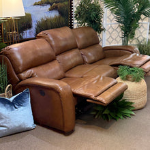 Load image into Gallery viewer, Saddle Brown Reclining Sofa
