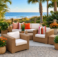 Load image into Gallery viewer, 6PC Outdoor Resin Wicker Set
