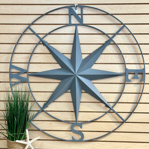 Metal Compass Wall Art