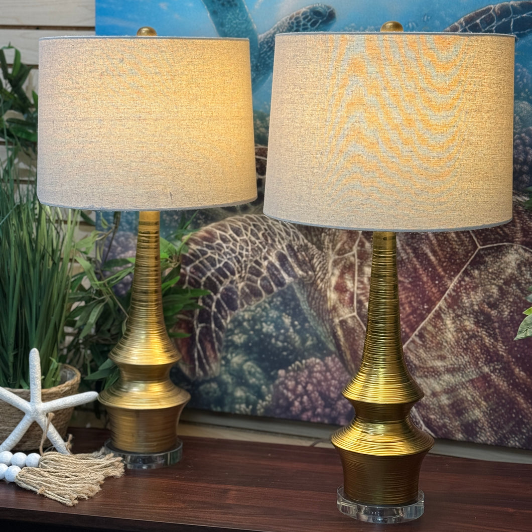 Gold Textured Lamp