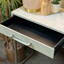 Load image into Gallery viewer, Dove Grey Shagreen Console
