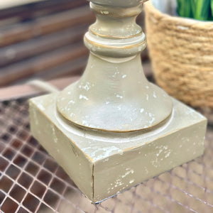 Distressed Grey Lamp