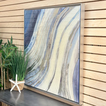 Load image into Gallery viewer, Blue Abstract W/Silver Frame
