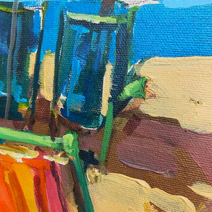 Colorful Beach Chairs Art