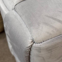 Load image into Gallery viewer, Grey Velvet Ottoman
