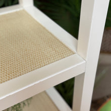 Load image into Gallery viewer, White &amp; Raffia Etagere
