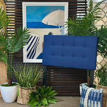Load image into Gallery viewer, Upholstered Blue TWIN Bed
