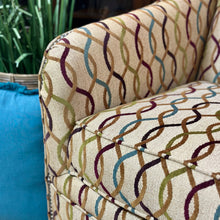 Load image into Gallery viewer, Flexsteel Teal/Taupe Trellis Glider
