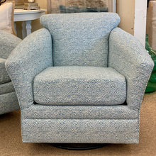 Load image into Gallery viewer, Aqua Patterned Swivel Glider
