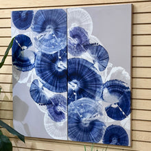 Load image into Gallery viewer, Blue &amp; Grey Diptych Art

