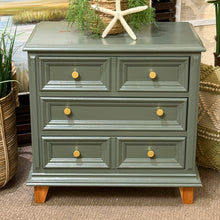 Load image into Gallery viewer, Vintage Green Nightstand
