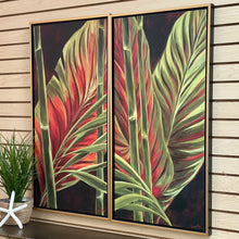Load image into Gallery viewer, Tropical Leaves Diptych
