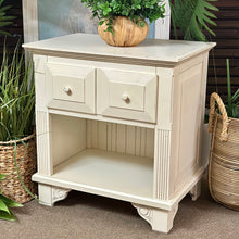 Load image into Gallery viewer, Antiqued White Nightstand
