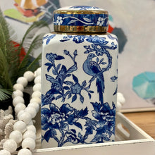 Load image into Gallery viewer, Blue/White Chinoiserie Jar
