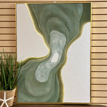 Load image into Gallery viewer, LED Green Abstract Art
