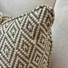 Load image into Gallery viewer, Grey and Ivory Down Pillow
