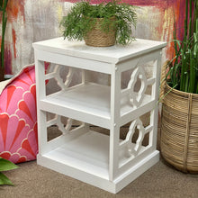 Load image into Gallery viewer, 2 Tier White Side Table
