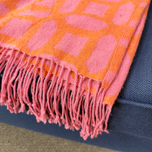 Load image into Gallery viewer, PB Teen Pink/Orange Throw
