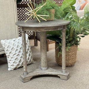 Grey Weathered Accent Table