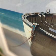 Load image into Gallery viewer, Boat On Shore Glass Framed Art

