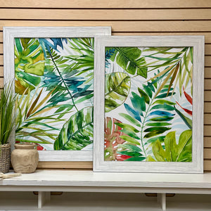 Green/Red Tropical Leaves II