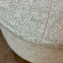 Load image into Gallery viewer, Aqua/Grey Storage Ottoman
