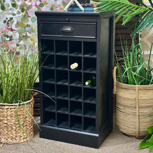 Load image into Gallery viewer, Black Wine Cabinet
