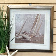 Load image into Gallery viewer, Silver Framed Sailboat Art I
