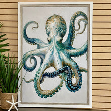 Load image into Gallery viewer, Teal Octopus Giclee Art
