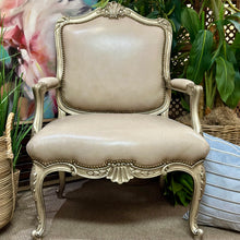 Load image into Gallery viewer, Leather Bergere Chair
