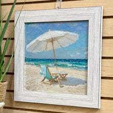 Load image into Gallery viewer, White Umbrella On Beach II
