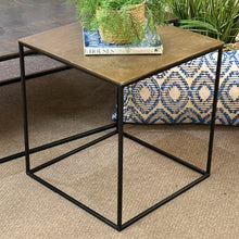 Load image into Gallery viewer, Gold Metal Side Table
