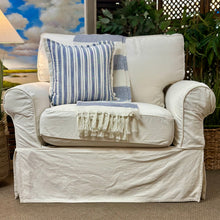 Load image into Gallery viewer, Rowe Slipcovered Chair &amp; Ottoman
