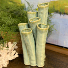 Load image into Gallery viewer, Green/Aqua Tubes Vase
